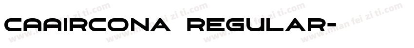 CAAircona Regular字体转换